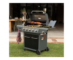 Megamaster 5 burner with side burner gas barbeque bbq barbecue grill