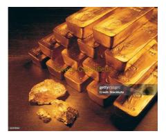 Gold bars and nuggets on sale