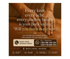 Feeling tired, heavy or tense? I'm here +254718659310