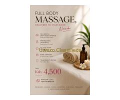 Full body massage, delivered to your door in Nairobi +254718659310
